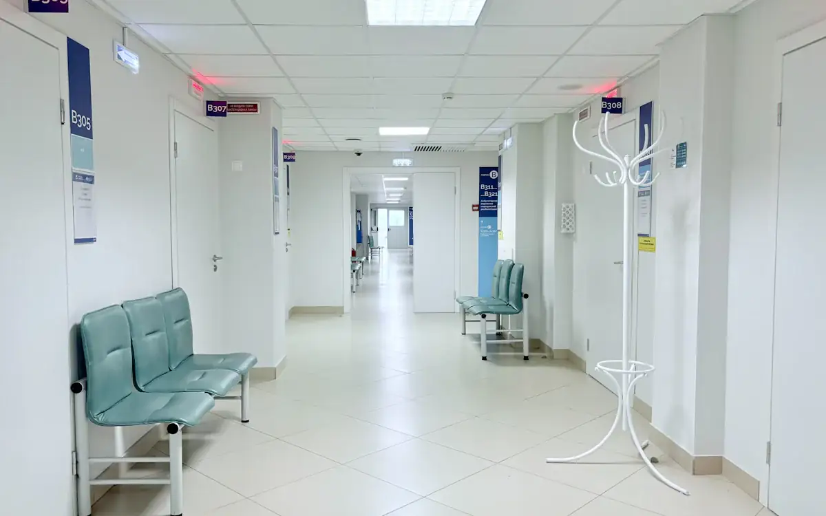 A hospital corridor